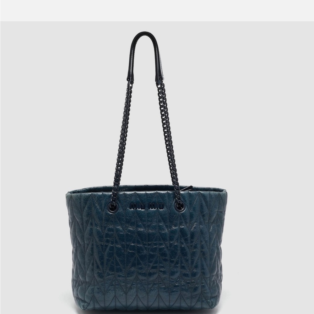 Miu Miu Black Quilted Shoulder Bag